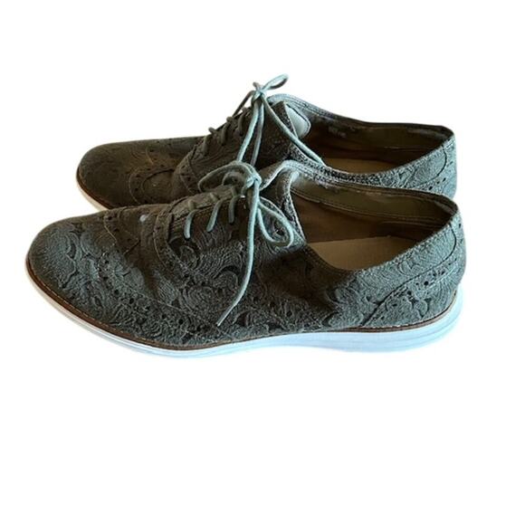 Cole Haan Green/Blue Mens Oxford Loafers, size 9 - Picture 3 of 10